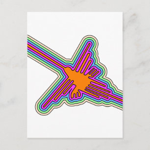 Nazca Hummingbird Peru Teckning Vykort
