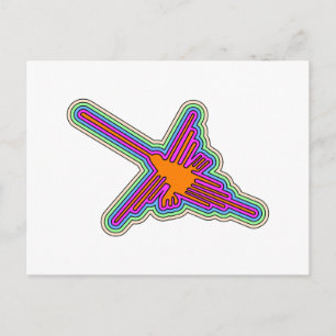 Nazca Hummingbird Peru Teckning Vykort