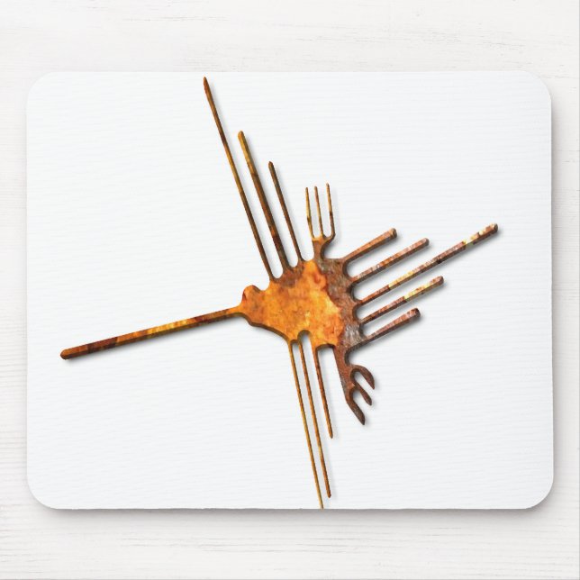 Nazca Hummingbird rust mousepad Musmatta (Framsidan)