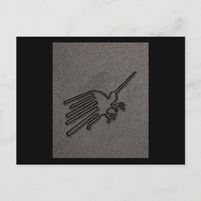 NAZCA LINJER BIRD NAZCA LINJER ART Geoglyphs Ancie Vykort (Framsida)