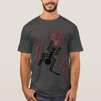 Nazca Linjer Geoglyphs - Ancient Black Spider T Shirt