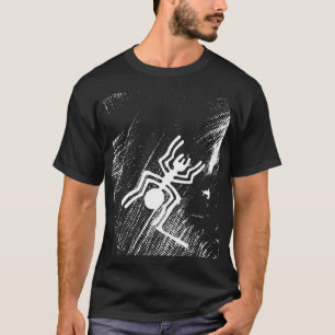 Nazca Linjer Geoglyphs - Ancient White Spider T Shirt