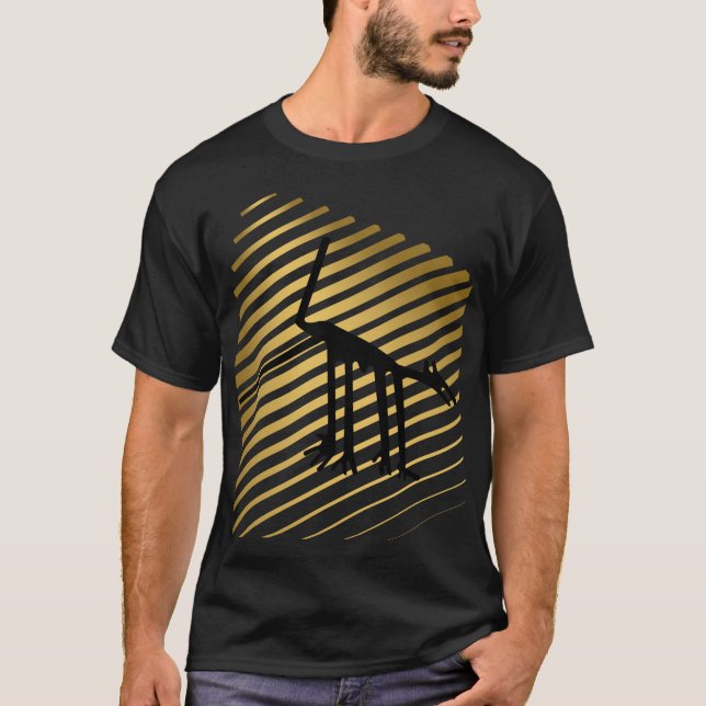 Nazca Linjer Geoglyphs - Ancienta djur T Shirt (Framsida)
