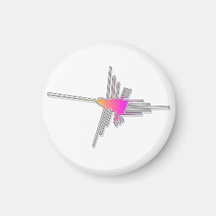 Nazca Linjer Hummingbird Magnet