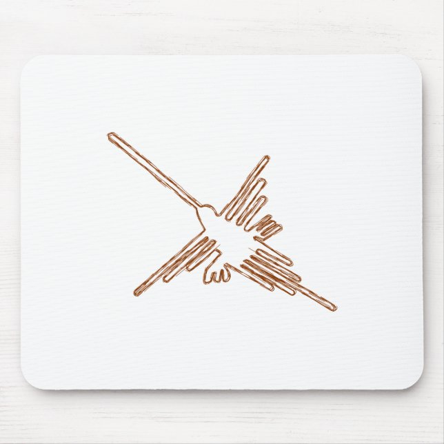 Nazca Linjer Hummingbird Sketch Musmatta (Framsidan)