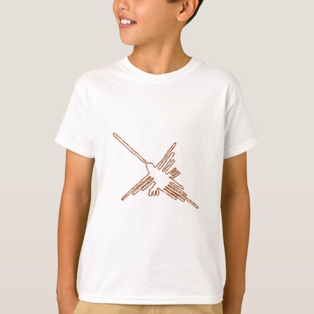 Nazca Linjer Hummingbird Sketch Tröja (Framsida)