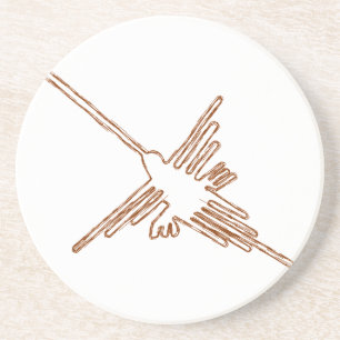 Nazca Linjer Hummingbird Sketch Underlägg Sandsten