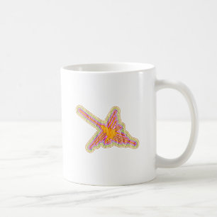 Nazca Linjer Hummingbird with Wrinkled Papper Effe Kaffemugg
