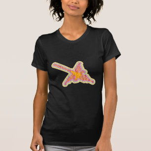 Nazca Linjer Hummingbird with Wrinkled Papper Effe T Shirt