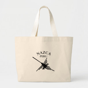 Nazca Peru Hummingbird with Curved Text Jumbo Tygkasse