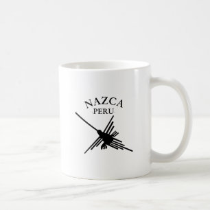Nazca Peru Hummingbird with Curved Text Kaffemugg