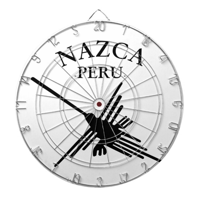 Nazca Peru Hummingbird with Curved Text Piltavla (Framsidan)
