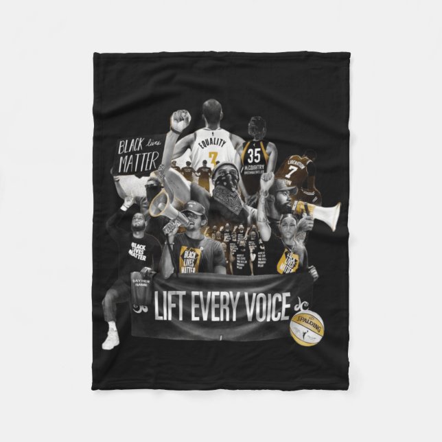 Nba Black History - månadsfäst Fleecefilt (Framsidan)