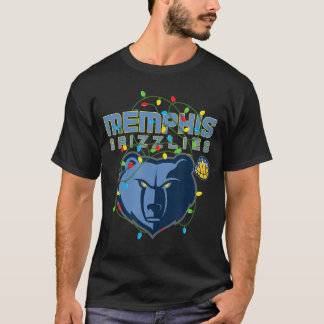 NBA Memphis Grizzlies Christmas Lights Holiday boy T Shirt