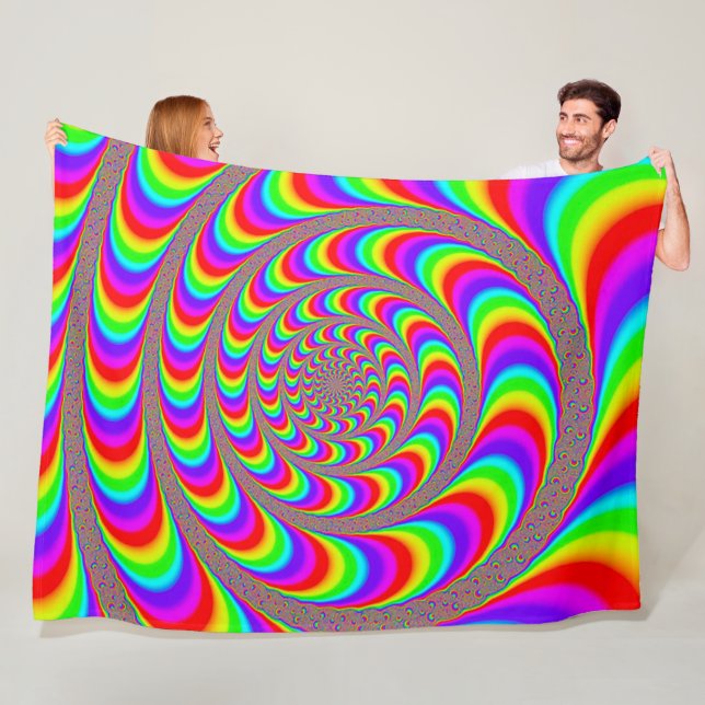 NBK Acid Wheel Psychedelic Resa Fleecefilt (På plats)