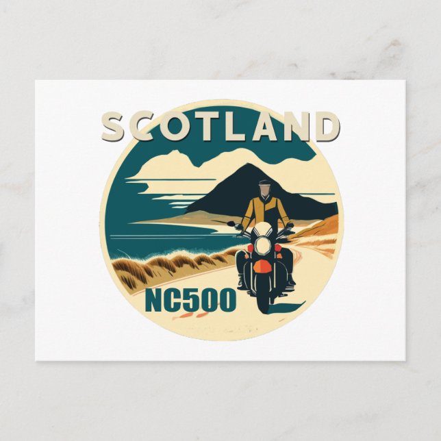 NC500 SCOTLAND HELG VYKORT (Framsida)
