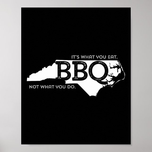 Nc Bbq Vad du äter Poster (Framsidan)
