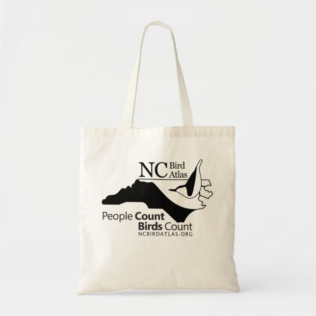 NC Bird Atlas - Tote Bag Tygkasse (Framsidan)