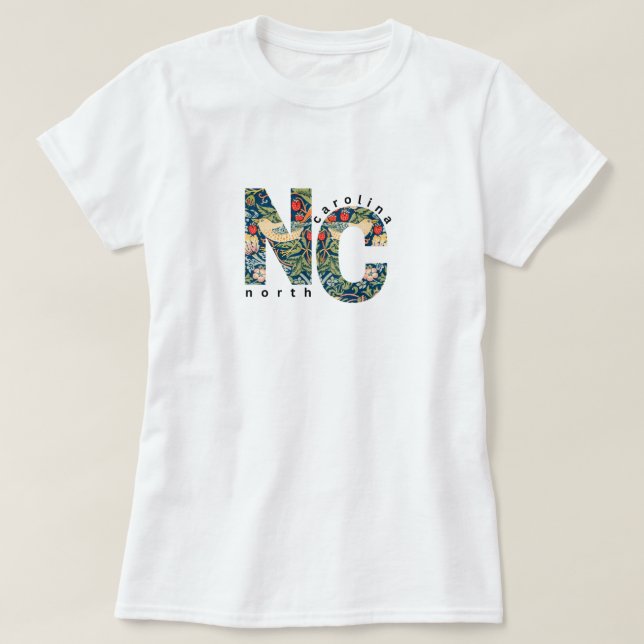 NC North Carolina Basic T-Shirt (Design framsida)