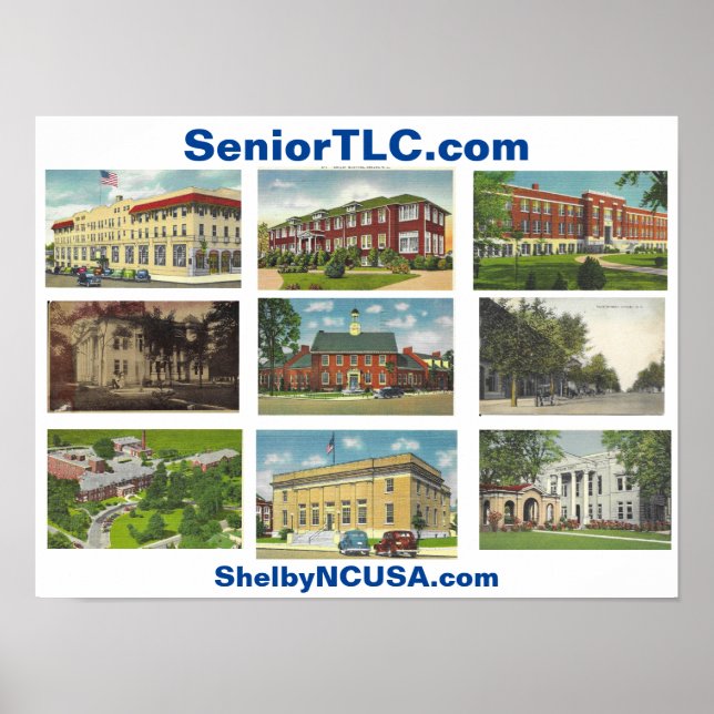 NC-Poster för historik Shelby Poster (Framsidan)