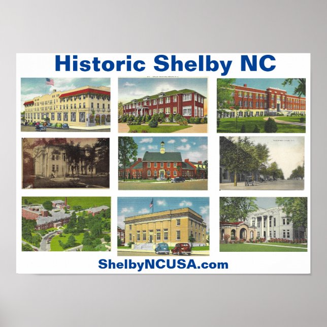 NC-Poster för historik Shelby Poster (Framsidan)