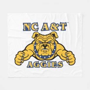 NC&T-aggier Aggie Bulldog Fleecefilt