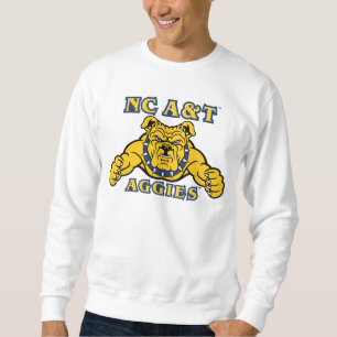 NC&T-aggier   Aggie Bulldog Lång Ärmad Tröja