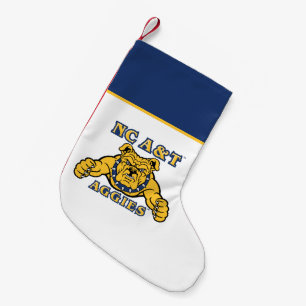 NC&T-aggier Aggie Bulldog Liten Julstrumpa