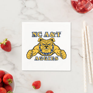 NC&T-aggier Aggie Bulldog Pappersservett