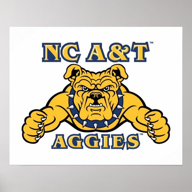 NC&T-aggier | Aggie Bulldog Poster (Framsidan)