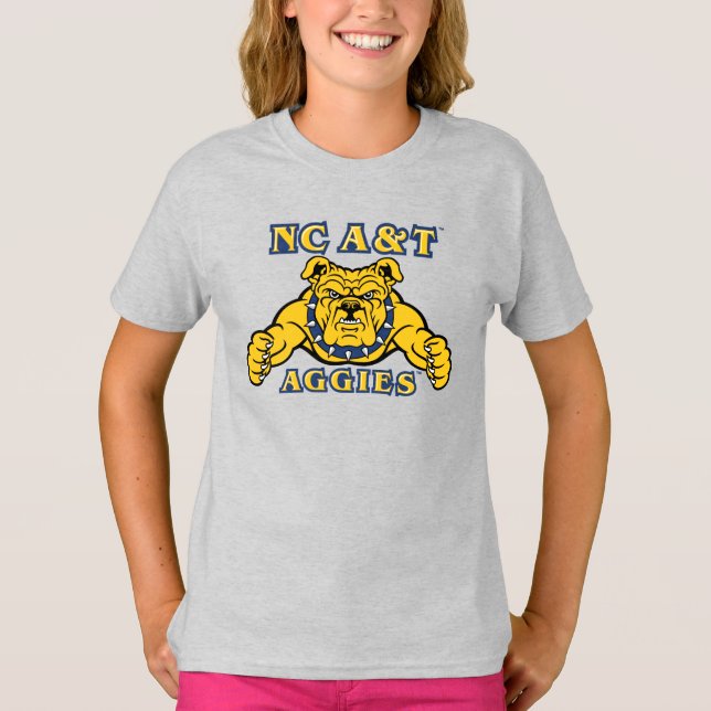 NC&T-aggier | Aggie Bulldog T Shirt (Framsida)