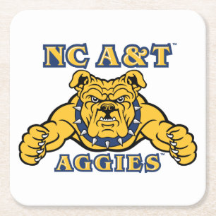 NC&T-aggier   Aggie Bulldog Underlägg Papper Kvadrat