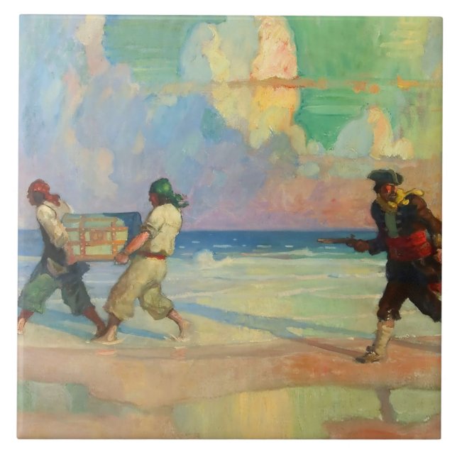 NC Wyeth ’avstår från att betala skatt’ Kakelplatta (Framsidan)