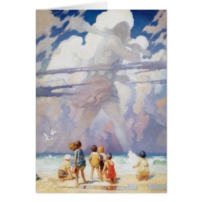 NC Wyeth Giant Artwork Beach Coastal Hälsningskort (Framsidan)