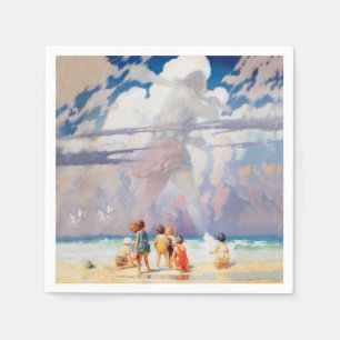 NC Wyeth Giant Artwork Beach Coastal Pappersservett