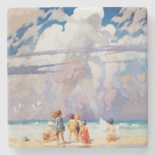 NC Wyeth Giant Artwork Beach Coastal Stenunderlägg