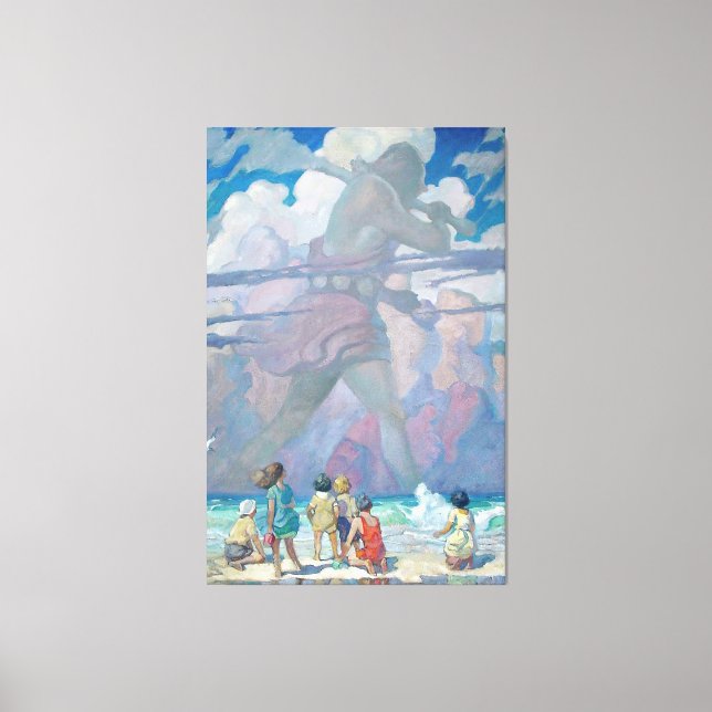 NC Wyeth - The Giant (1923) Canvastryck (Framsida)