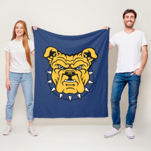 NCA&T-läge Universiteten Bulldog Ansikte Fleecefilt