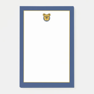 NCA&T-läge Universiteten Bulldog Ansikte Post-it Block