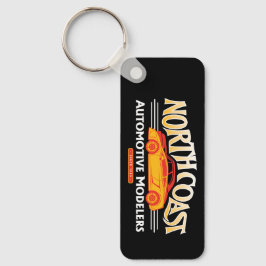 NCAM-nyckelkedjerektangel Metall Nyckelring