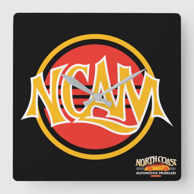 NCAM Workshop Clock Fyrkantig Klocka (Framsida)