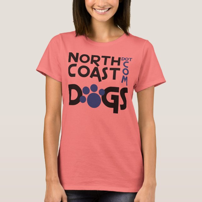 NCD Big Logotyp T-Shirt - Women's Blue Ringer (Framsida)