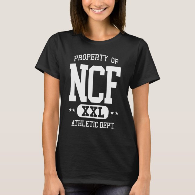 NCF Retro Athletic Egendom Dept T Shirt (Framsida)