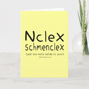 NCLEX Schmenclex Nursing Exam Kort