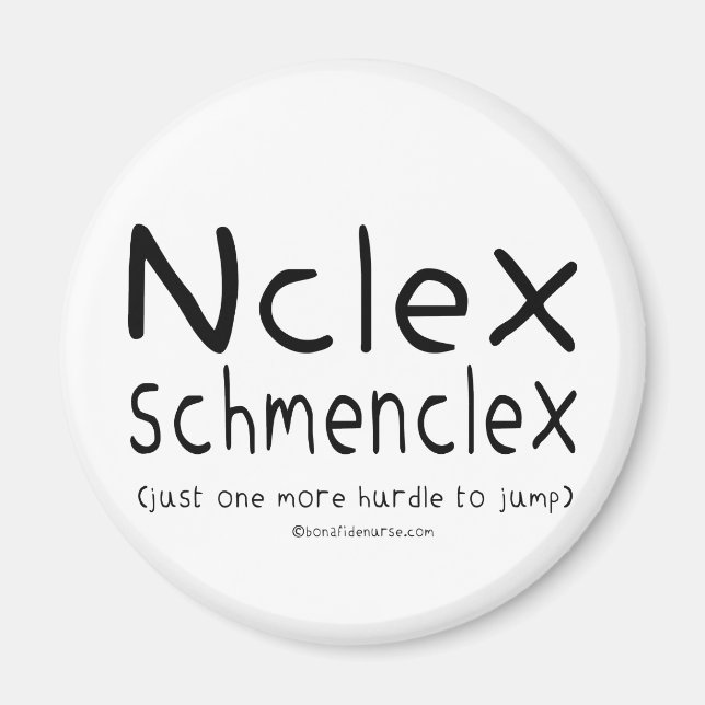NCLEX Schmenclex Nursing Exam Magnet (Framsidan)
