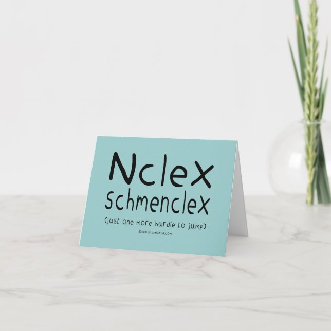 NCLEX Schmenclex Nursing Exam Meddelande (Framsida)