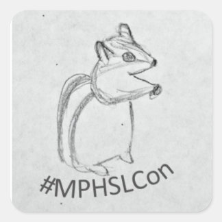 NCN/MLG's Chipmunk Fyrkantigt Klistermärke