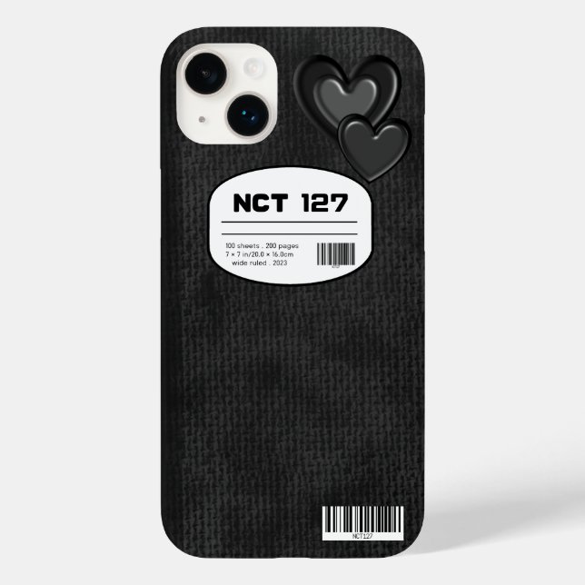 NCT 127 Inspired Notebook Cover iphone case (Baksida)