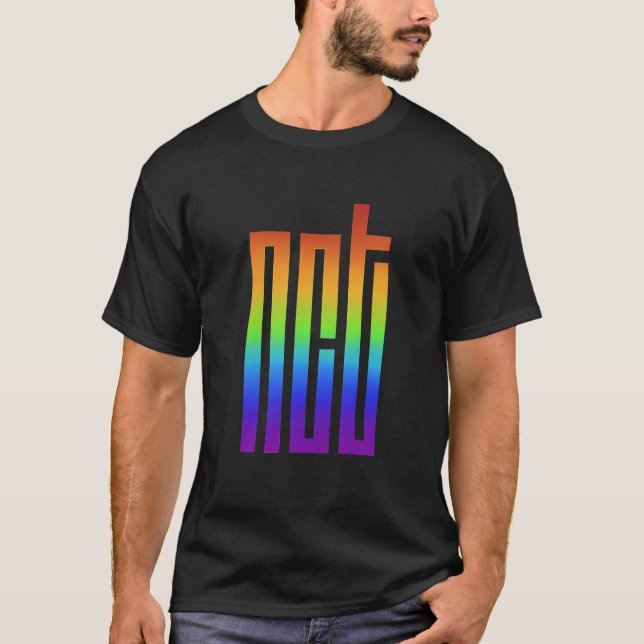 NCT Rainbow Logotyp T Shirt (Framsida)
