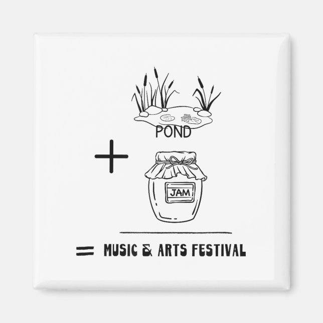 Nd Jam Rad City Michigan Michigander Music Arts Fe Magnet (Framsidan)